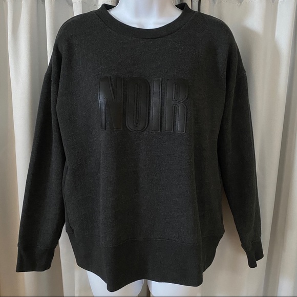 MADEWELL Appliqué NOIR Crewneck Sweatshirt - Picture 5 of 6